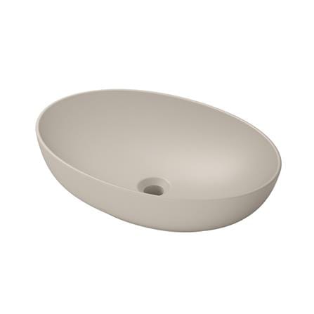 อ่างล้างหน้าวางบนเคาน์เตอร์ TOTO LW1705-MBE สีเบจ_1