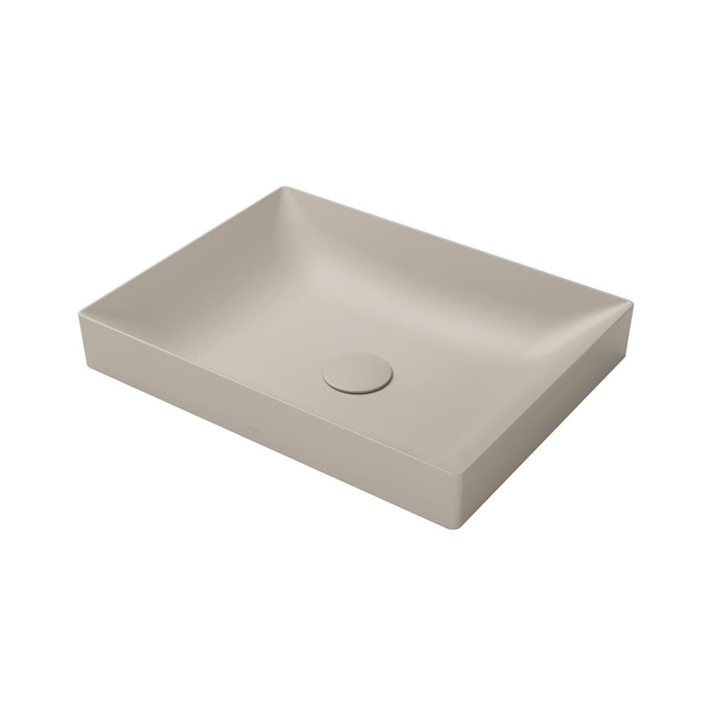 อ่างล้างหน้าวางบนเคาน์เตอร์ TOTO LW4715R-MBE สีเบจ