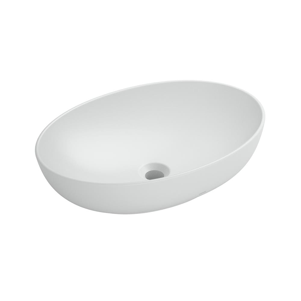 อ่างล้างหน้าวางบนเคาน์เตอร์ TOTO LW1705-MW สีขาว