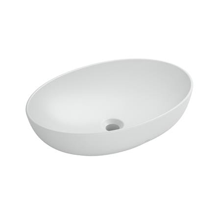 อ่างล้างหน้าวางบนเคาน์เตอร์ TOTO LW1705-MW สีขาว_0