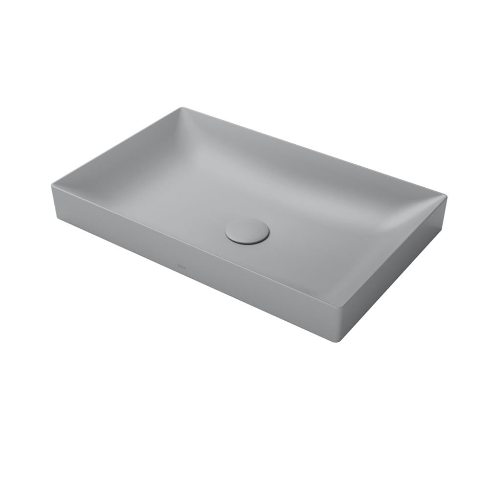 อ่างล้างหน้าวางบนเคาน์เตอร์ TOTO LW4716R-MGR สีเทา