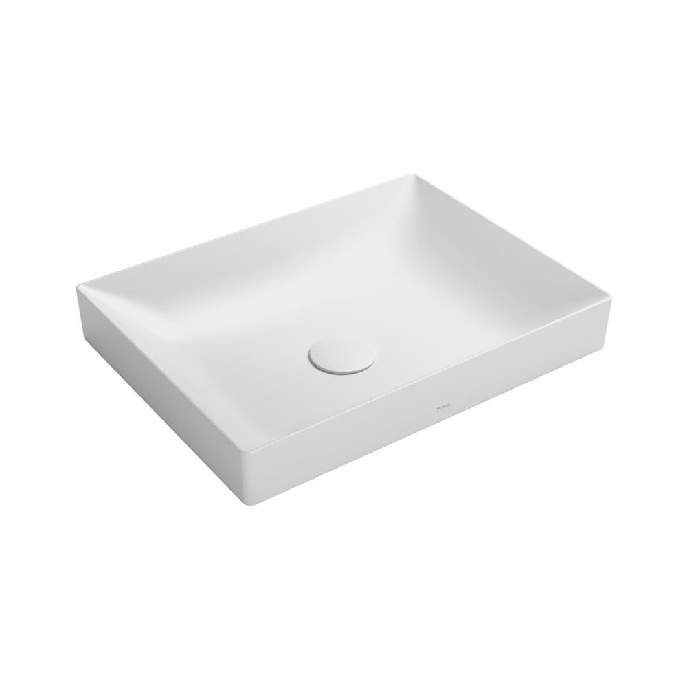 อ่างล้างหน้าวางบนเคาน์เตอร์ TOTO LW4715R-MW สีขาว