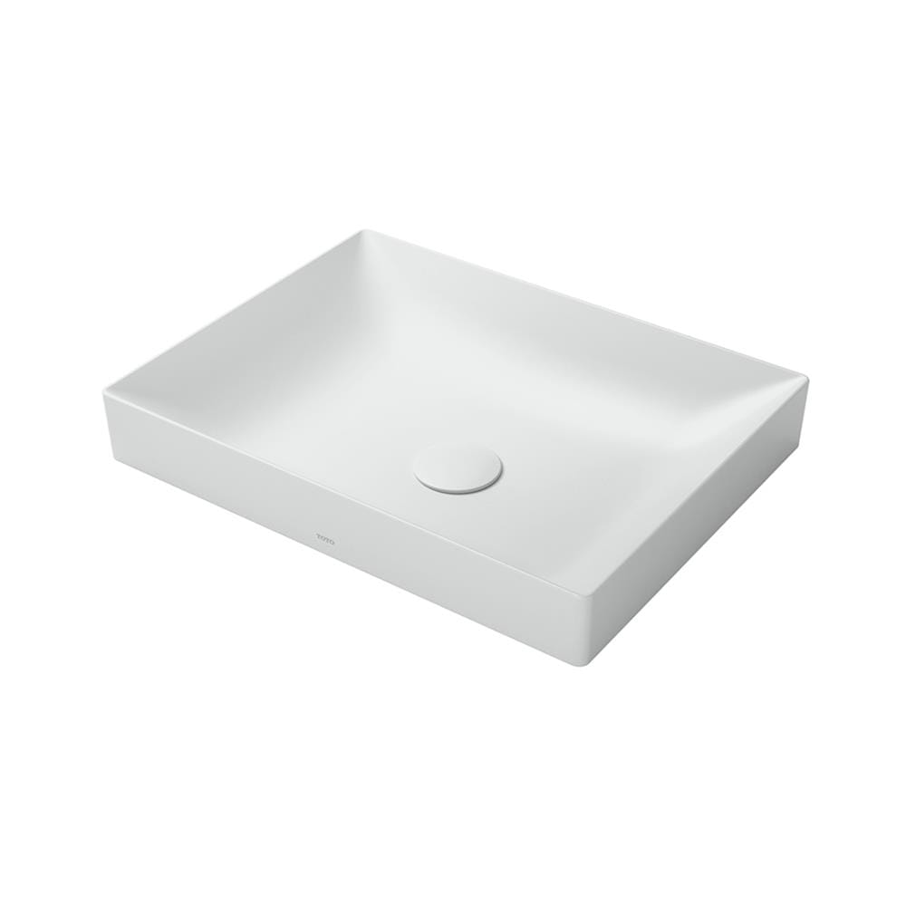 อ่างล้างหน้าวางบนเคาน์เตอร์ TOTO LW4715R-MW สีขาว