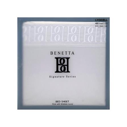 ชุดผ้าปูที่นอน 6 ฟุต (ชุด 3 ชิ้น) BENETTA CLASSIC สี GREY_6