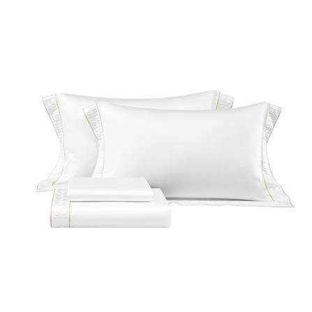 ชุดผ้าปูที่นอน 5 ฟุต (ชุด 3 ชิ้น) BENETTA CLASSIC สี WHITE_2