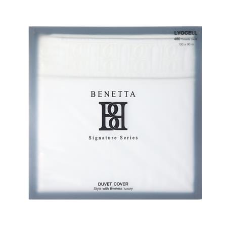 ปลอกผ้านวม BENETTA CLASSIC 100x90 นิ้ว สี WHITE_4