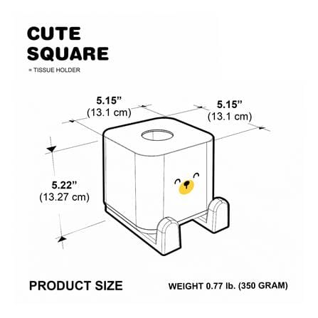 กล่องทิชชู่ MINIMAL SCULPT BEAR SMILE_7