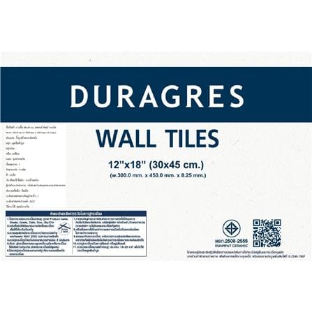 กระเบื้องผนัง 30x45 ซม. DURAGRES ออเดรย์ ฟลอร่า ดำ A 0.81 ตร.ม._6