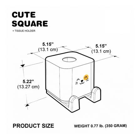 กล่องทิชชู่ MINIMAL SCULPT CAT SMILE_8
