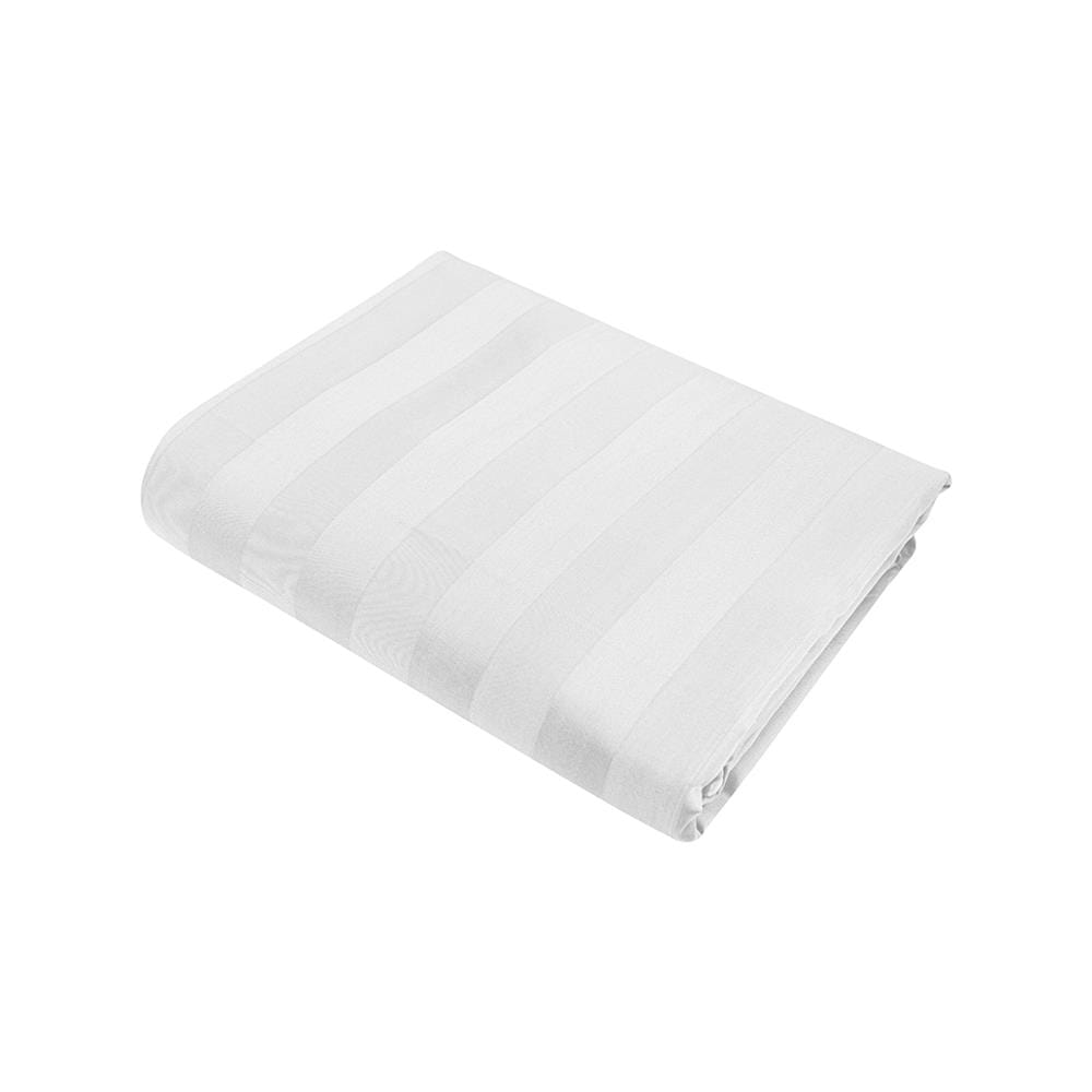 ผ้าปูที่นอน PICASSO COTTON STRIPE 630TC 72x78 นิ้ว สี WHITE