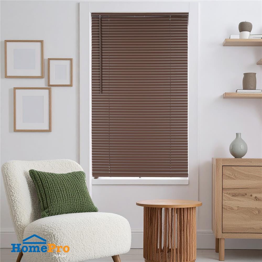 มู่ลี่ไวนิล HOME LIVING STYLE CORDLESS 70x130 ซม. สีน้ำตาลเข้ม