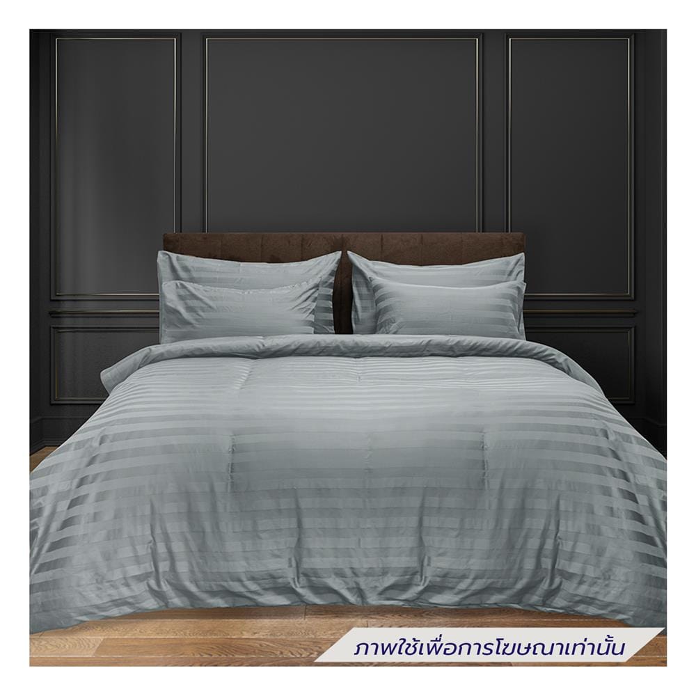 ผ้าปูที่นอน PICASSO COTTON STRIPE 630TC 42x78 นิ้ว สี GREY