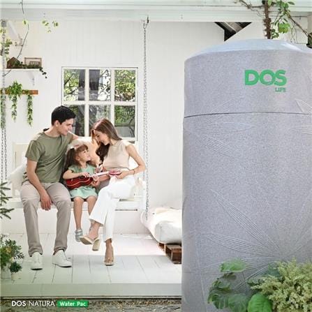 ถังเก็บน้ำ DOS WATER PAC NSN 2000 ลิตร+ปั๊ม SCALA3-45 580 วัตต์+เครื่องกรองน้ำใช้ DUPONT สีเทา_3