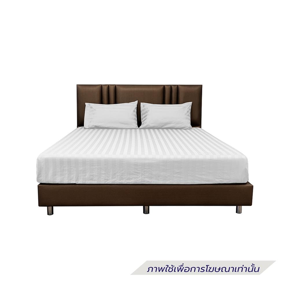 ผ้าปูที่นอน PICASSO COTTON STRIPE 760TC 72x78 นิ้ว สี WHITE