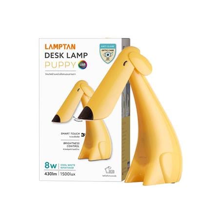 ไฟอ่านหนังสือ LED LAMPTAN PUPPY 8 วัตต์ COOL WHITE สีเหลือง/ดำ_5