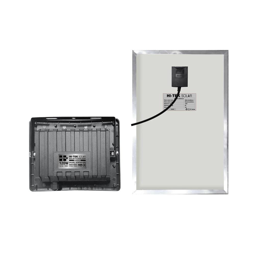 สปอตไลท์ SOLAR HI-TEK HFSF120W 120 วัตต์ DAYLIGHT สีดำ (1 แถม 1)