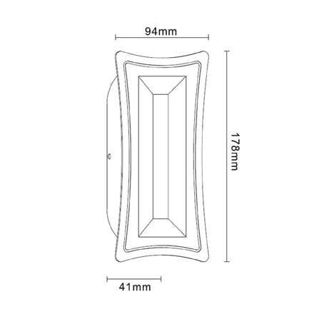 ไฟกิ่งภายใน LED CARINI MD008-3608 BK 5 วัตต์ DAYLIGHT สีดำ/ขาว 1 หัว_6