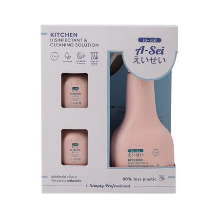 ชุดสเปรย์ทำความสะอาดฆ่าเชื้อในห้องครัว A-SEI 50 มล.  (แพ็ก 2 ชิ้น)_2