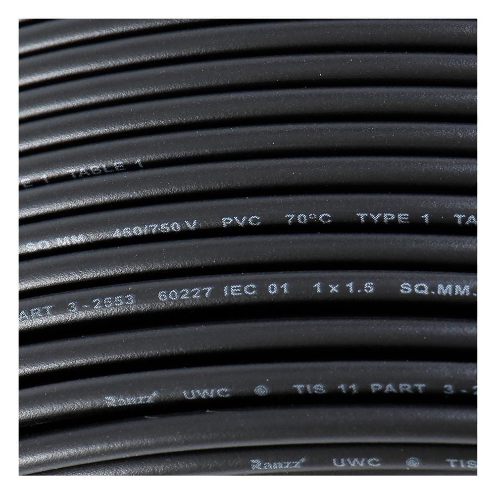สายไฟ THW IEC01 RANZZ 1x1.5 ตร.มม. 50 ม. สีดำ