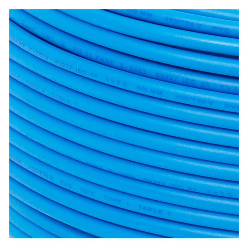 สายไฟ THW IEC01 RANZZ 1x1.5 ตร.มม. 50 ม. สีฟ้า