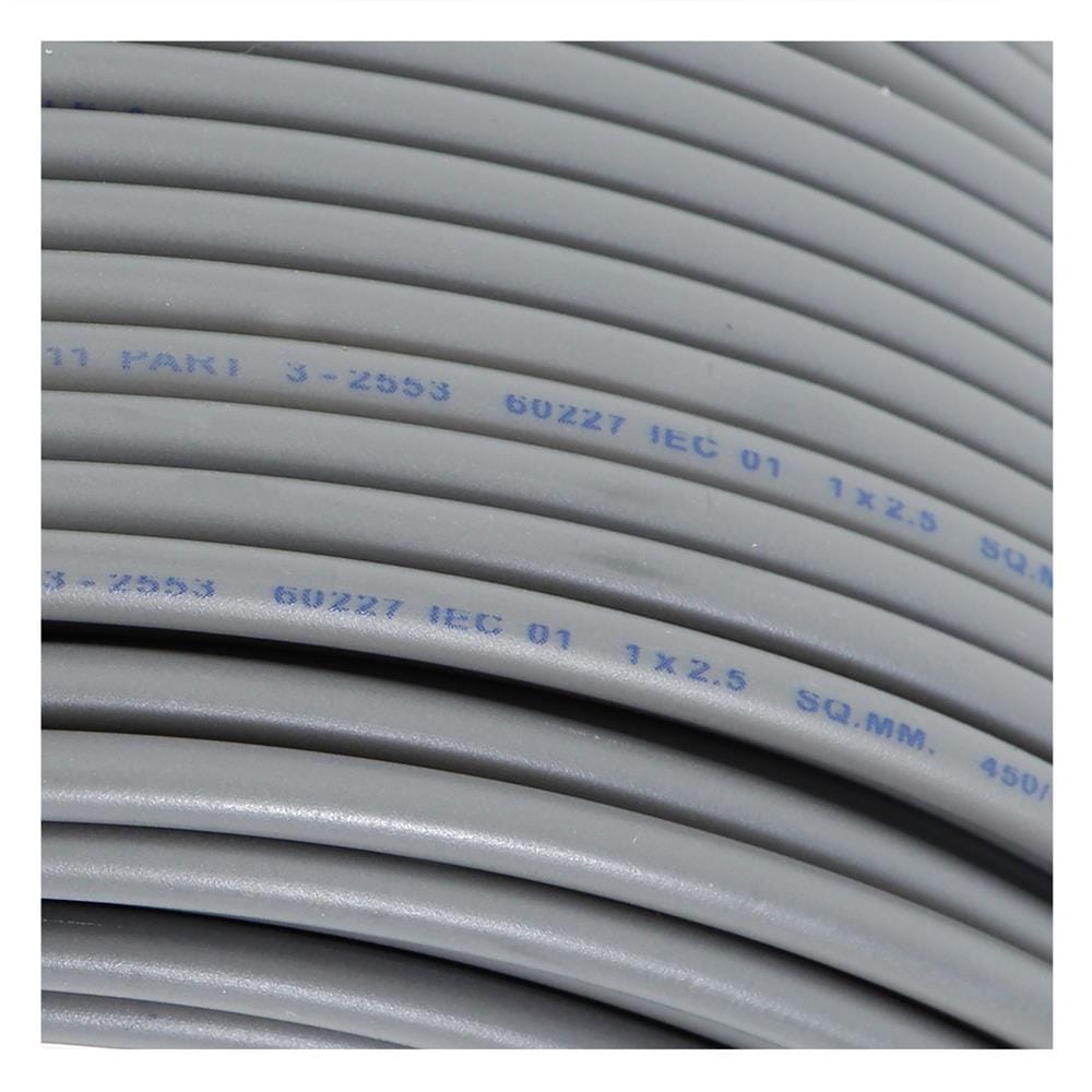 สายไฟ THW IEC01 RANZZ 1x2.5 ตร.มม. 50 ม. สีเทา
