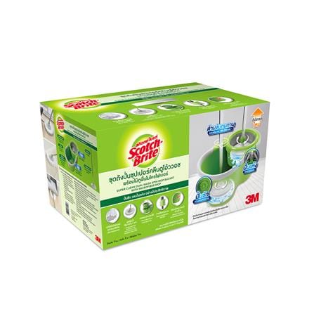 ชุดอุปกรณ์ถังปั่นพร้อมไม้ม็อบ SCOTCH-BRITE SUPER CLEAN T7 PLUS_3