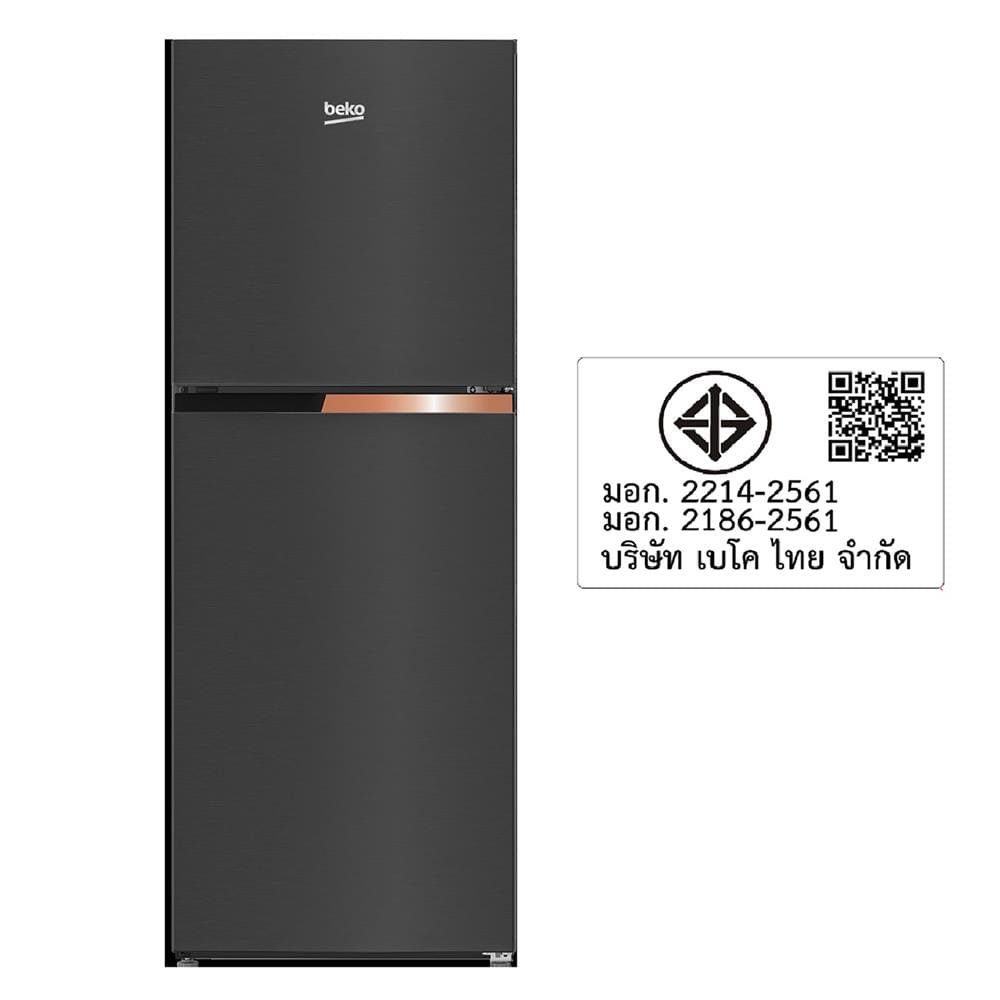 ตู้เย็น 2 ประตู BEKO RDNT445I10K 14.3 คิว สีเทาเข้ม