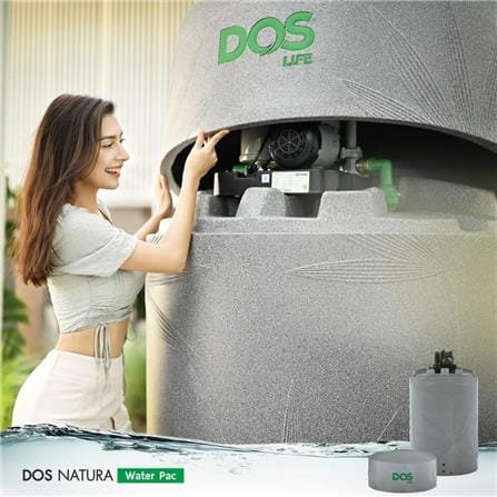 ถังเก็บน้ำ DOS WATER PAC NSN 1000 ลิตร + ปั๊มน้ำ HITACHI WMPV400XX2 400 วัตต์ + เครื่องกรองน้ำใช้ DUPONT สีเทา_4