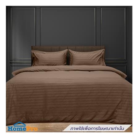 ผ้าปูที่นอน PICASSO MICRO 300TC STRIPE 60x78 นิ้ว สี BROWN_0