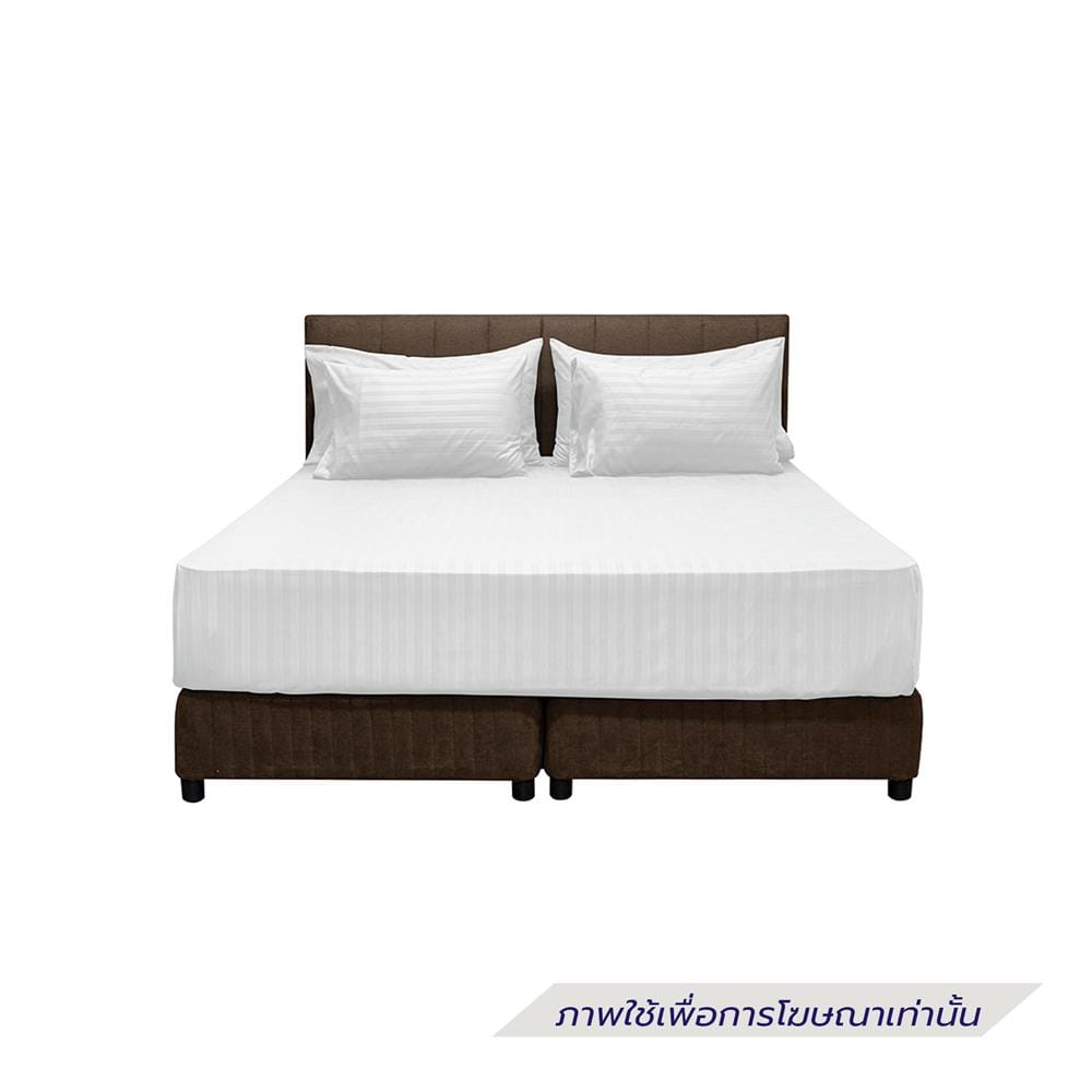 ผ้าปูที่นอน PICASSO MICRO 300TC STRIPE 60x78 นิ้ว สี WHITE