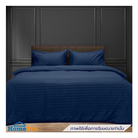 ผ้าปูที่นอน PICASSO MICRO 300TC STRIPE 72x78 นิ้ว สี BLUE_0