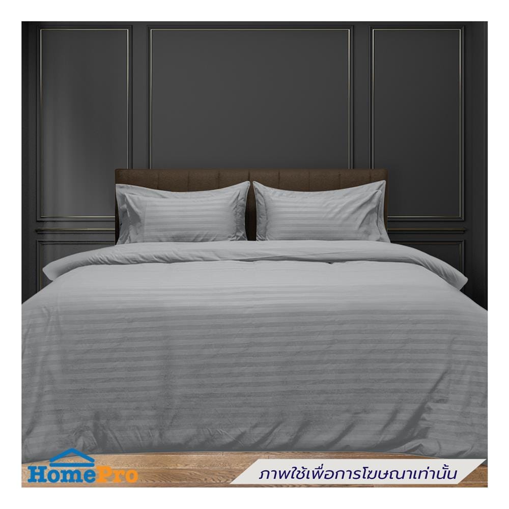 ผ้าปูที่นอน PICASSO MICRO 300TC STRIPE 42x78 นิ้ว สี GREY
