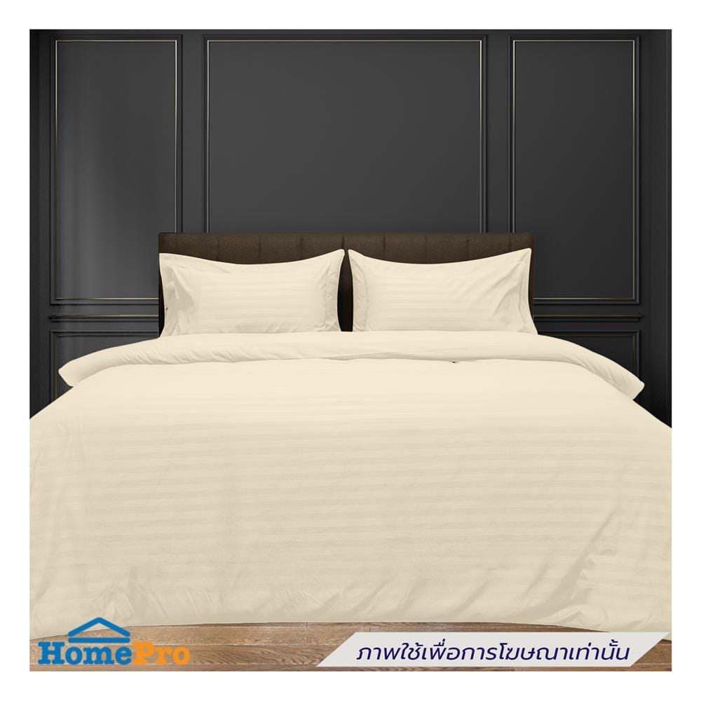 ผ้าปูที่นอน PICASSO MICRO 300TC STRIPE 42x78 นิ้ว สี CREAM