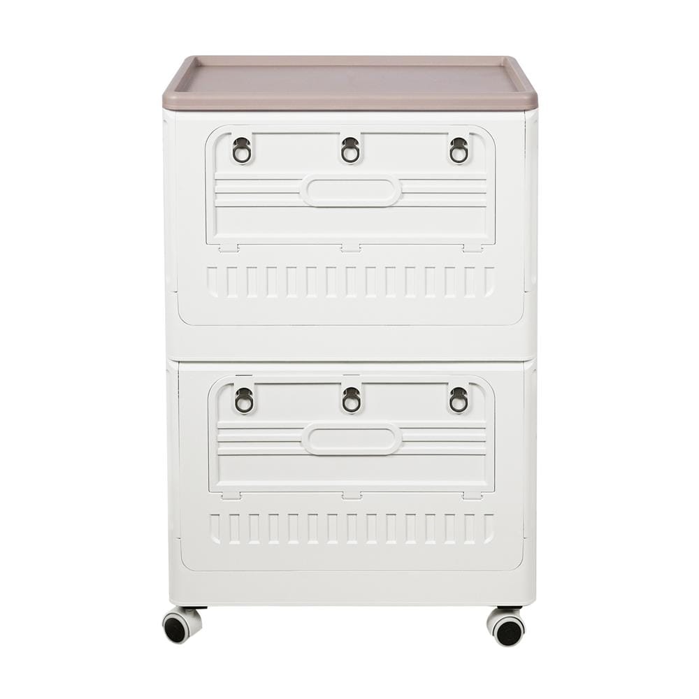 กล่องเก็บของพับได้ 2 ชั้น STACKO FURU 60x41x94 ซม. สีขาว