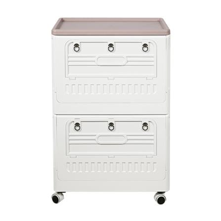 กล่องเก็บของพับได้ 2 ชั้น STACKO FURU 60x41x94 ซม. สีขาว_2
