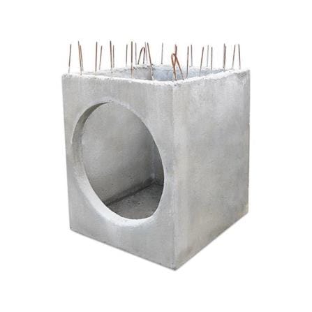 บ่อพักคอนกรีต 1 ทาง (ท่อ 60) IQC 100x100x120x10 ซม._0