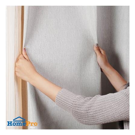 ผ้าม่าน EYELET HOME LIVING STYLE WOOLF UV 150X220 ซม. สีครีม_4