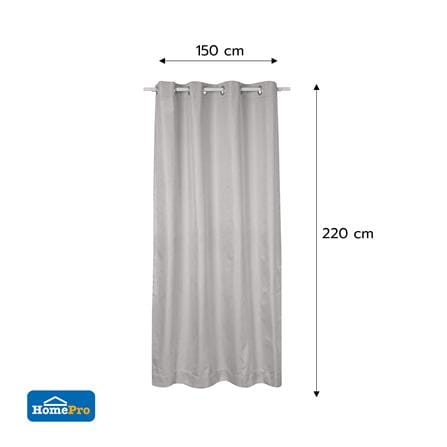 ผ้าม่าน EYELET HOME LIVING STYLE WOOLF UV 150X220 ซม. สีครีม_5