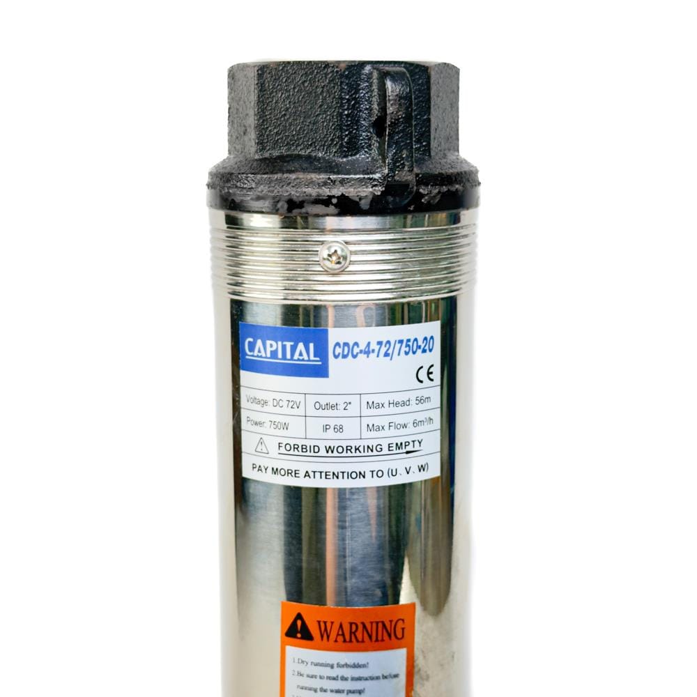 ปั๊มบาดาลโซล่าเซลล์ CAPITAL CDC-4-72/750-20 750 วัตต์