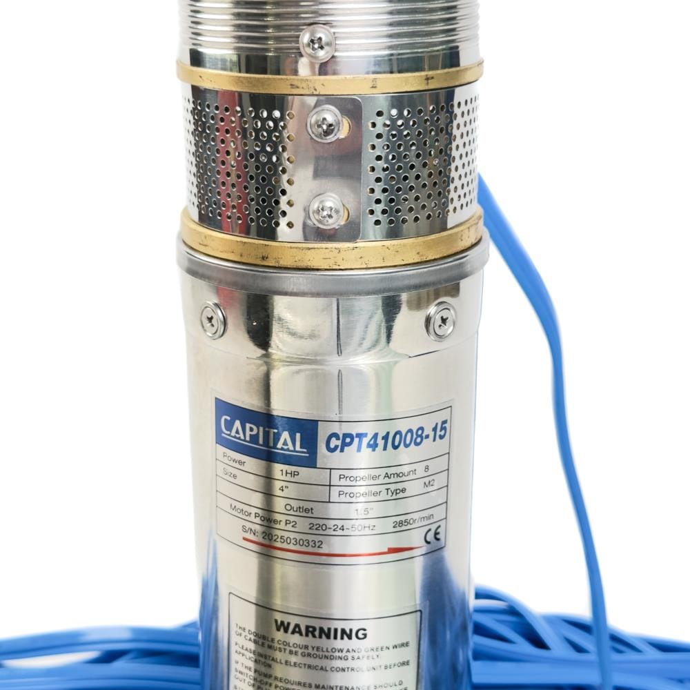 ปั๊มบาดาล บ่อ 4 นิ้ว CAPITAL CPT41008-15 750 วัตต์