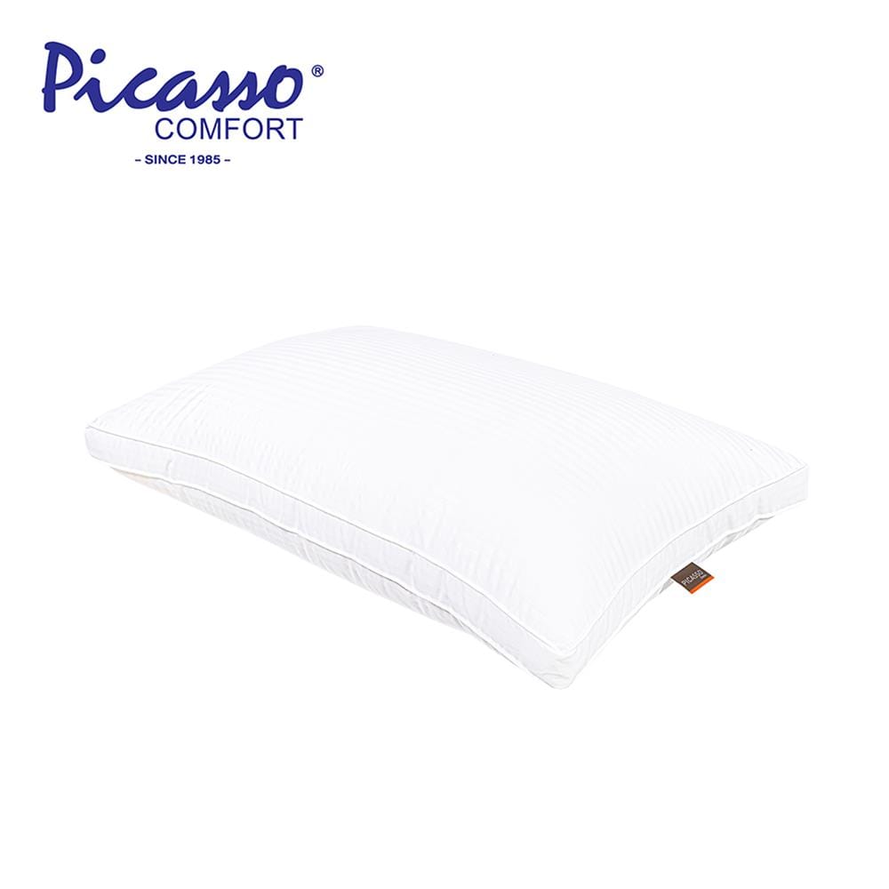 หมอนสุขภาพ ใยสังเคราะห์ PICASSO POLYESTER NANO GEL 1200 19x29 นิ้ว สี WHITE
