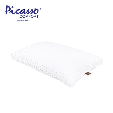 หมอนสุขภาพ ใยสังเคราะห์ PICASSO POLYESTER NANO GEL 1200 19x29 นิ้ว สี WHITE_0
