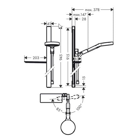 ฝักบัว RAIN SHOWER HANSGROHE HG27671000_1