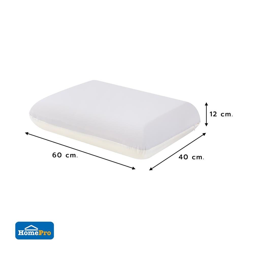 หมอนสุขภาพ AIR FOAM SNAZZ AIR FOAM DUAL COMFORT 40x60x12 ซม. สี CREAM/GREY