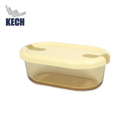 กล่องอาหารแก้ว KECH HOPE 1SLOT 0.75 ลิตร สีเหลือง_0