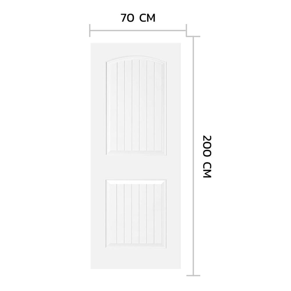 ประตูภายใน HDF ไม่เจาะลูกบิด METRO 204 สุพรรณิการ์ 70x200 ซม. สีรองพื้น