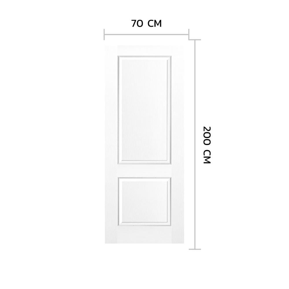 ประตูภายใน HDF ไม่เจาะลูกบิด METRO 201 พุทธชาติ 70x200 ซม. สีรองพื้น