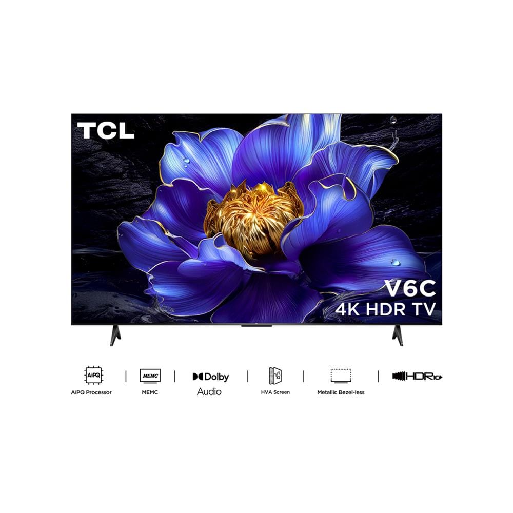 ทีวีแอลอีดี 55 นิ้ว TCL (4K, LED, GOOGLE TV) 55V6C