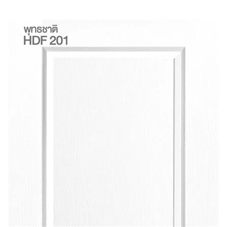 ประตูภายใน HDF ไม่เจาะลูกบิด METRO 201 พุทธชาติ 80x200 ซม. สีรองพื้น_2