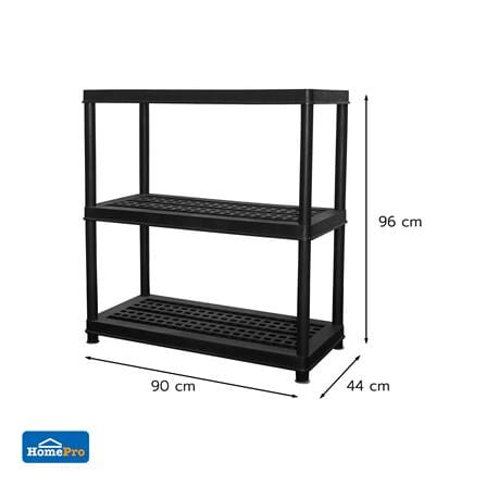 ชั้นวางของ 3 ชั้น STACKO STURDI 44x90x96 ซม. สีดำ_5